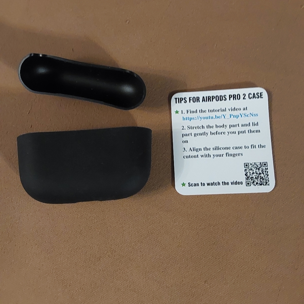Black silicone case cover for ipods pro 2 (355)